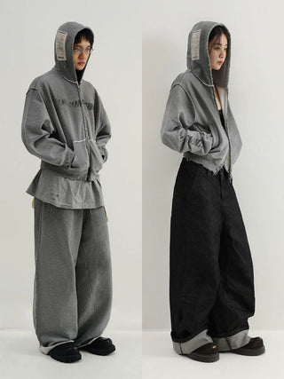 [MASONPRINCE] 460G Heavyweight Remake Zip-Up Hoodie