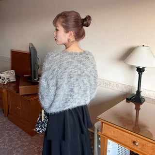 Mixed fur knit
