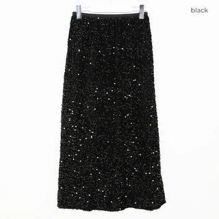 Sequined long skirt