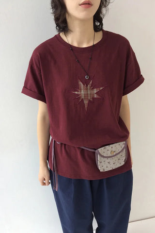 Check Star Short-Sleeved T-Shirt