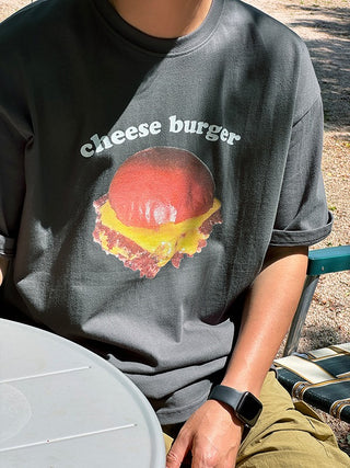 Cheeseburger Digital Print 1/2 T-shirt