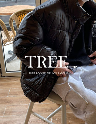 Tree Wellon Pocket Short Padded Jacket (4 colors)