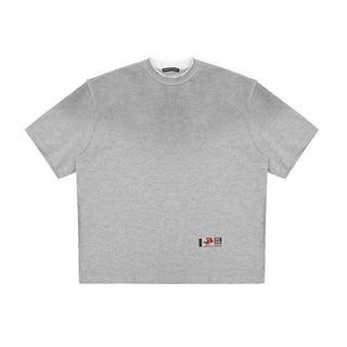 [MASONPRINCE] Distressed Double Collar Oversized Tee