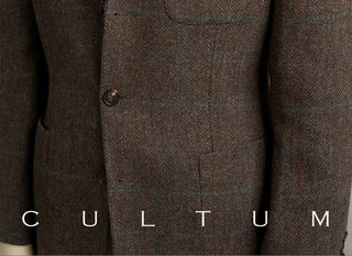 [CULTUM] 1930s Wool Herringbone Check Blazer