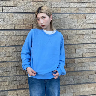 Stitched raglan sweatshirt