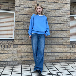 Stitched raglan sweatshirt