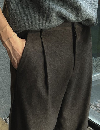 Peanut Wool Slacks (3 colors, S~L)