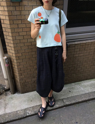 Checked shorts