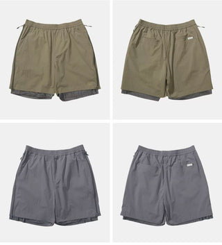 [Monterest] Double Layer Side Zip Outdoor Shorts