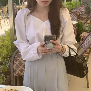 Lorries Puff Shirring Blouse