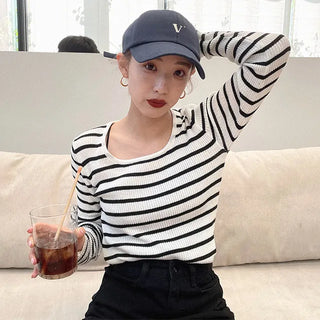 meg stripe ribbed knit