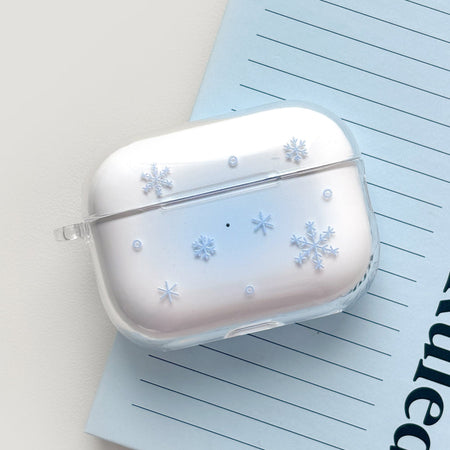 [Macsafe] Winter snow MagSafe Leather Card Wallet (blue)