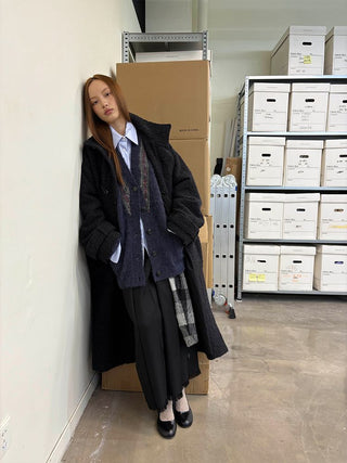 [NeverSeez] Tassel Pleated Skirt