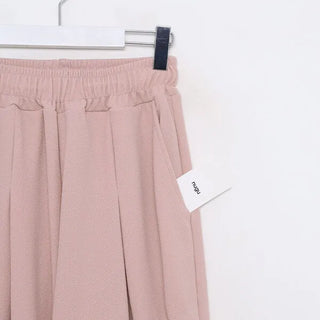 Pintuck Wide Banding Pants
