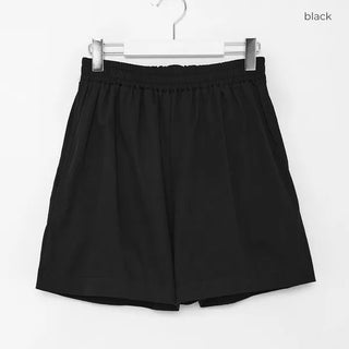 Banding cotton shorts
