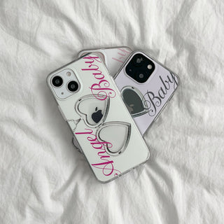 WHITE FLORAL SILVER EPOXY CASE