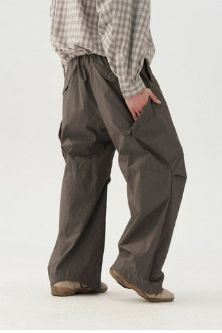 [Monterest] Enzyme Washed Wide Leg Work Pants