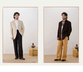 [CULTUM] Linen Drawstring Trousers