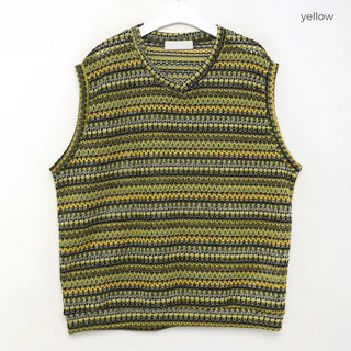 Colored knit vest