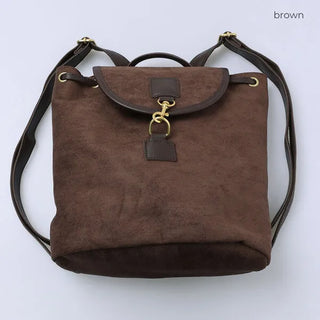 Suede backpack