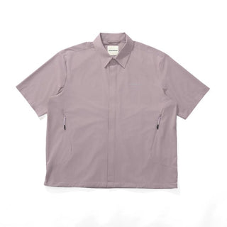 [Monterest] Arc Seam Short Sleeve Layered Shirt