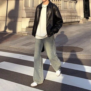 Tinted Washed Denim Pants