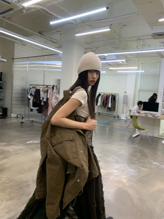 [NEVERSEEZ] Washed Cotton Work Jacket