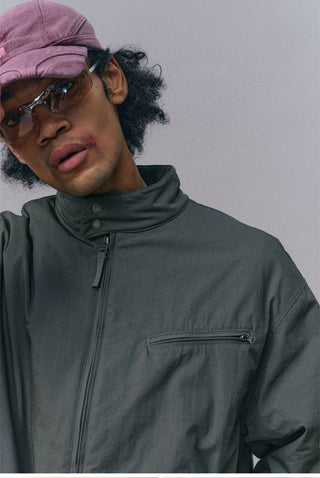 [Monterest] Stand Collar Padded Harrington Jacket