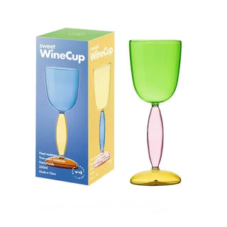 Colored Borosilicate Wine Glasses