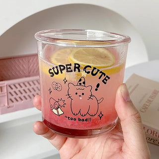 Cute Glass Cup for Coffee
