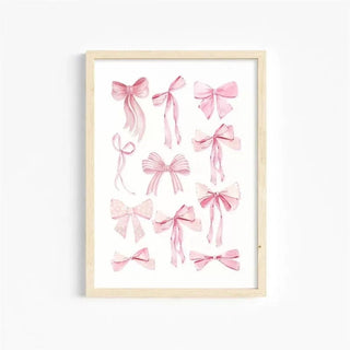 Pink Bow Coquette Poster
