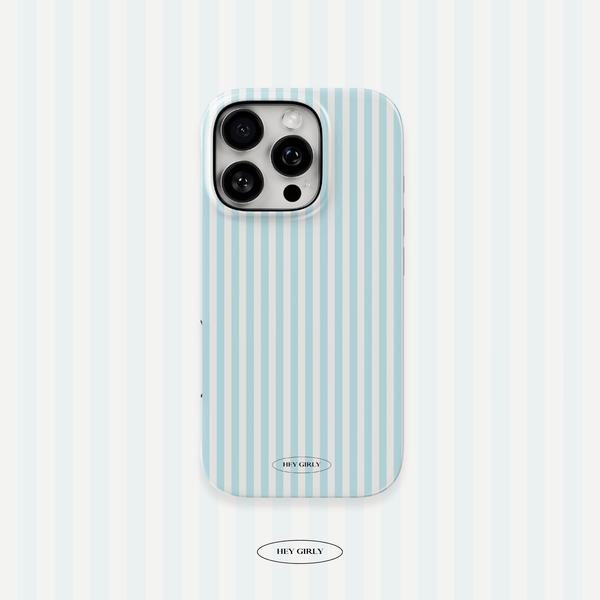 Blue Striped iPhone Case