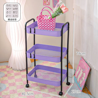 Pink 3-Layer Storage Shelf