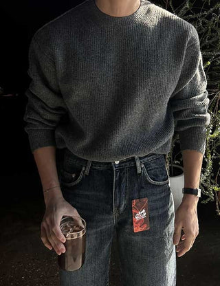 Mono Cashmere Round Knit (soft fabric)
