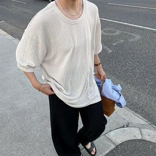 u-neck half knit