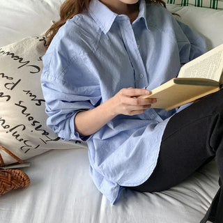 Oversized cotton shirt
