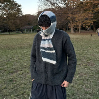 Colored border scarf