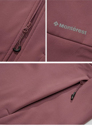 [Monterest] Fleece-Lined Water-Resistant Softshell Jacket