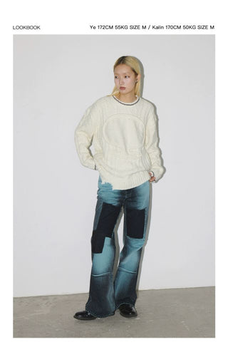 CONP Low-Rise Bootcut Jeans (Blue)