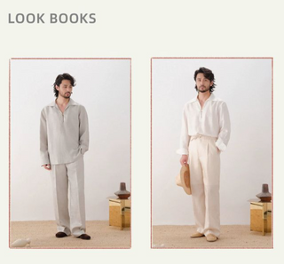 [CULTUM] Linen Blend Drawstring Pants