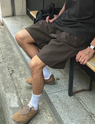 Cool Linen Elastic Waist Shorts (4 colors, M~L)