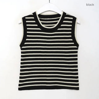 Striped Sleeveless Knit
