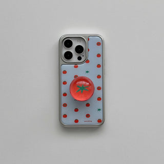 Dot yellow mint ipad case