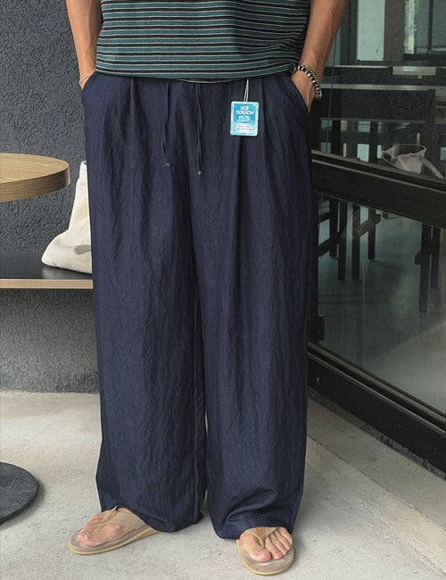 ICE Touch Wide Elastic Denim Pants (2 colors, 3 sizes)
