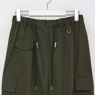 Pintuck cargo pants