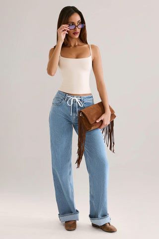 Modal Scoop-Neck Tank Top in Ivory