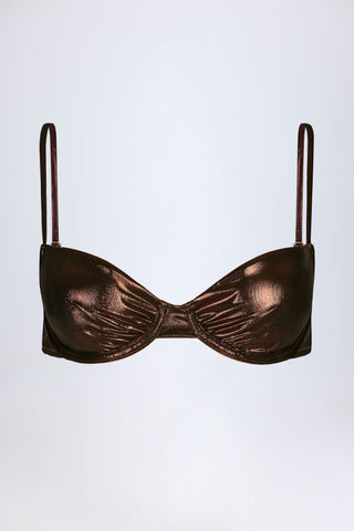 Underwired Bikini Top in Bronze