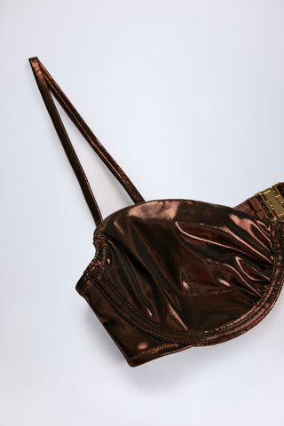 Underwired Bikini Top in Bronze