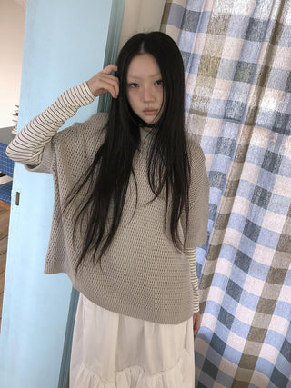 Breathable Cutout Commuter Loose Fit Women Casual Solid One Size T-Shirt