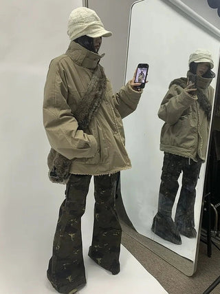 Designer Fit Workwear Style Fleece Jacket Padded Jacket